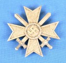 War Merit Cross 1st Class with Swords - Screwback - Missing Screw thumbnail