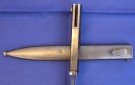 Original German WWII Mauser 98k Bayonet with Scabbard - Bakelite Grips thumbnail