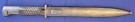 Original German WWII Mauser 98k Bayonet with Scabbard - Bakelite Grips thumbnail
