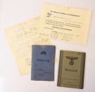 Urkunde and Wehrpass group WW 1 and WW 2 thumbnail
