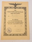 Heldentod Urkunde 23.08.1943 for Leutnant zu See Erwin Scholz, Oslo 29.08.1943 thumbnail