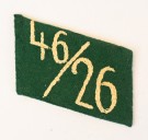 Sturmabteilung Collar tab for 46th Sturm of SA-Standarte 26 in Kurfalz thumbnail
