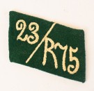 Sturmabteilung Collar tab for 23rd Sturm SA-Reservestandarte 75 in Kurfalz thumbnail