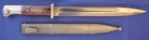 Original German WWII Mauser 98k Bayonet with Scabbard - Bakelite Grips thumbnail