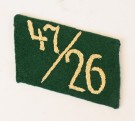 Sturmabteilung Collar tab for 47th Sturm of SA-Standarte 26 in Kurfalz thumbnail