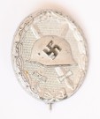 Silver Wound Badge 1939, Maker mark 81 hollow, rare thumbnail