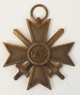 War Merit Cross 2 Class 1939 With Swords, Unmarked thumbnail