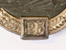 Heer or Waffen SS Tank Assault Badge in Silver for 25 Attacks, Maker marked JFS thumbnail